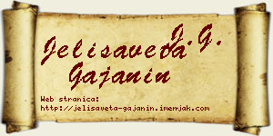 Jelisaveta Gajanin vizit kartica